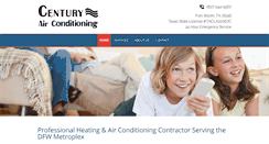 Desktop Screenshot of centuryairconditioning.com